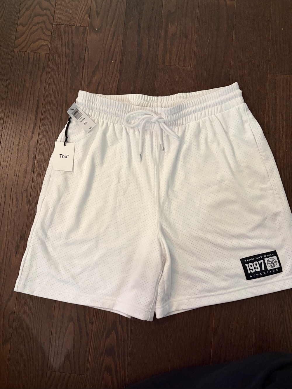 TNA White basketball shorts